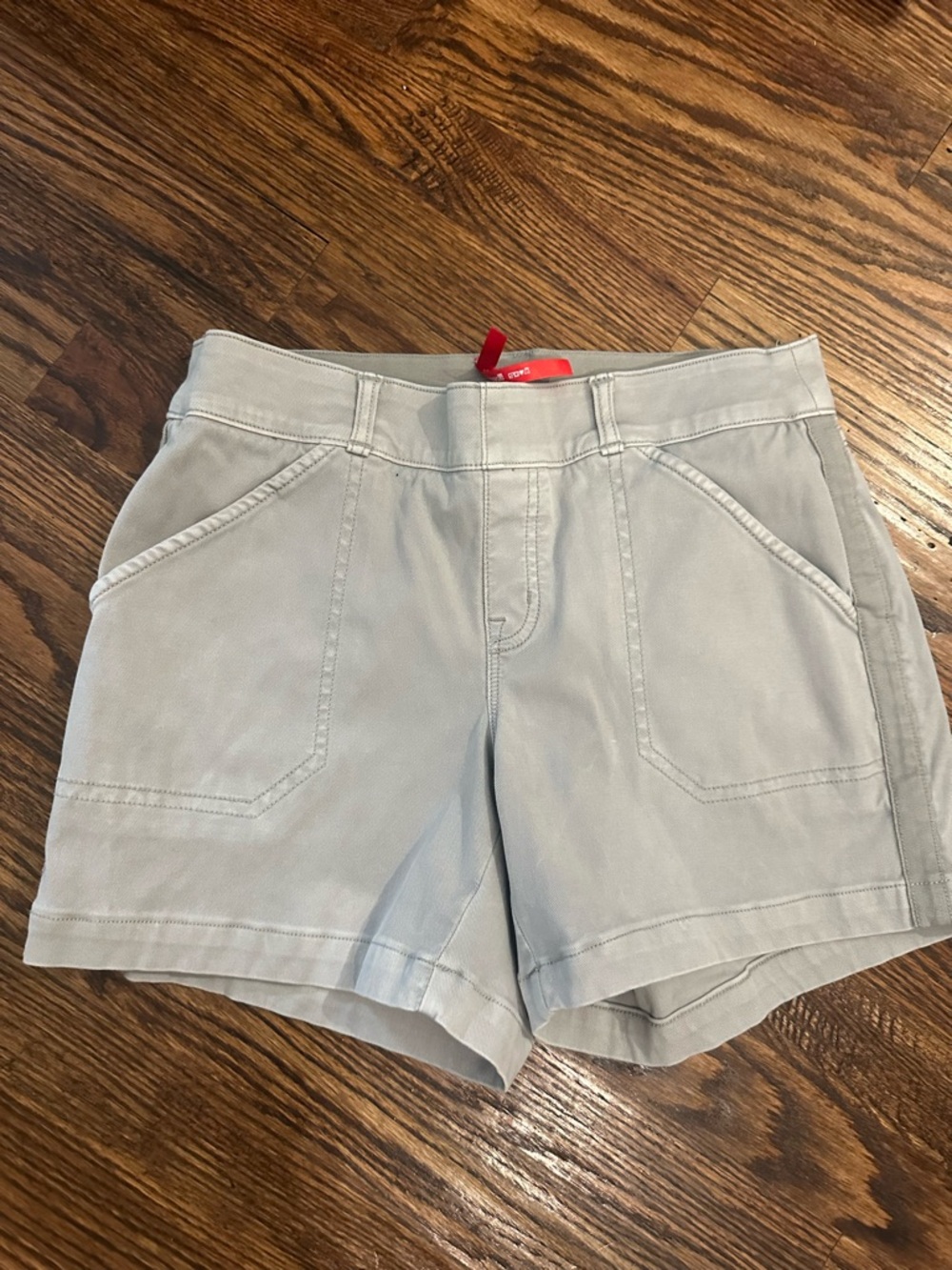 Spanx Light Gray Denim Women’s Casual Shorts S